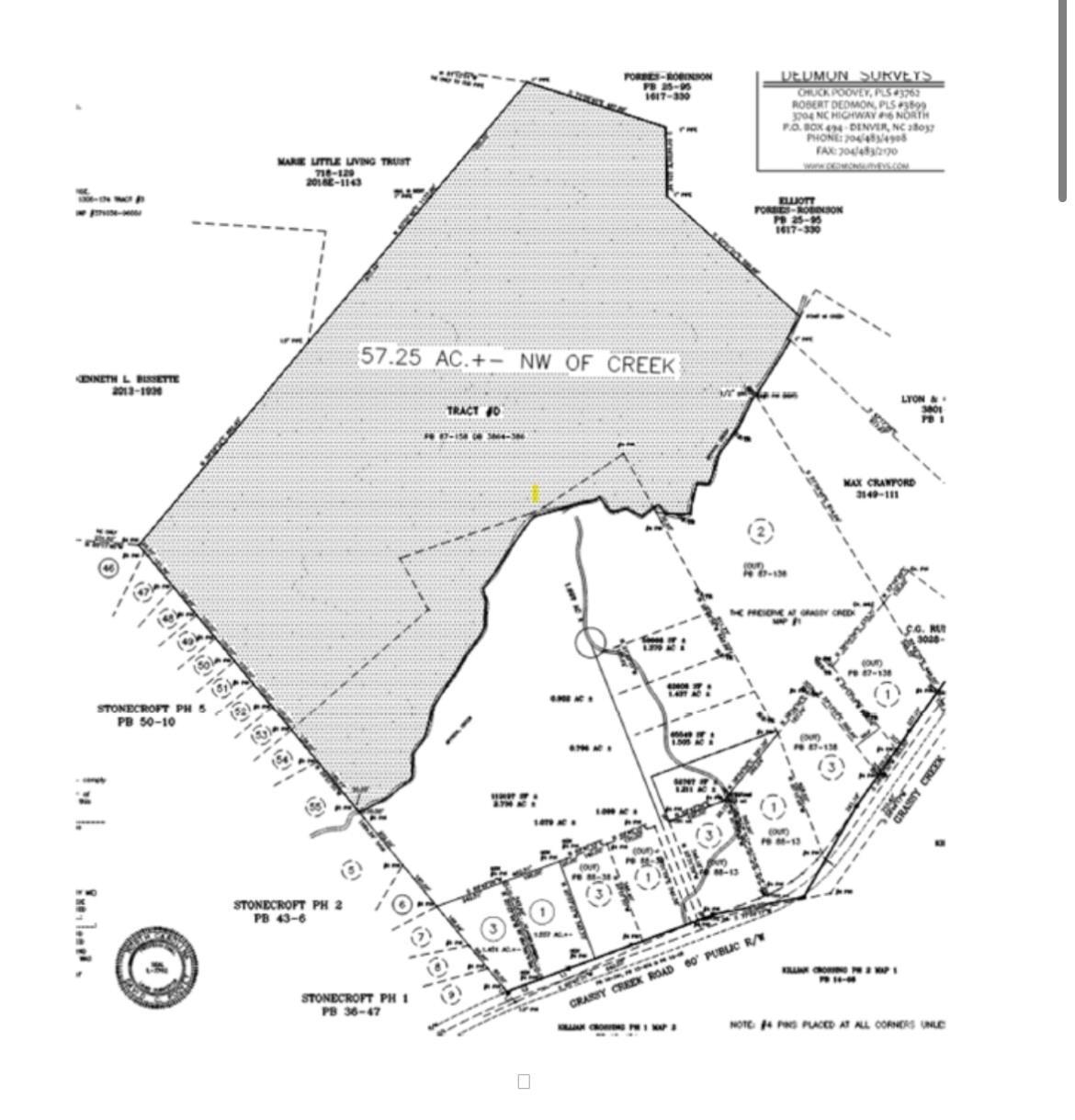 57+/- Acres Grassy Creek Rd., Denver, NC 28037