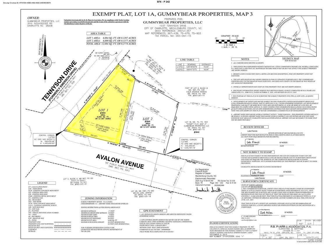 3850 Avalon Ave. #Lot 1, Charlotte, NC 28208