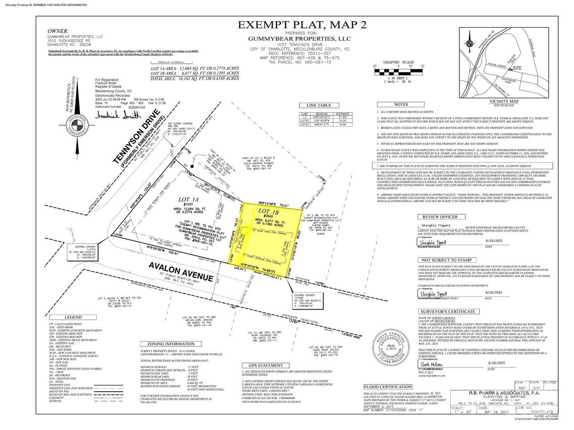 3842 Avalon Ave. #Lot 1B, Charlotte, NC 28208