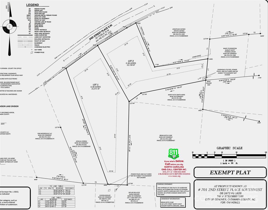 Lot 2, 701 2nd Street Pl., Conover, NC 28613