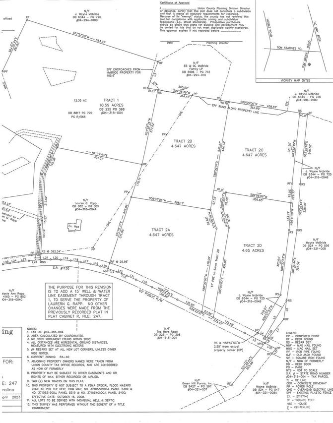 Tom Greene Rd. #Lot 2B, Waxhaw, NC 28173