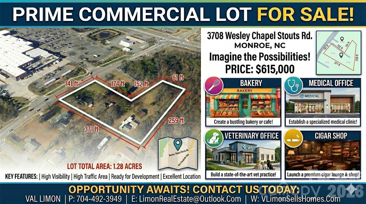 3708 Wesley Chapel Stouts Rd., Monroe, NC 28110