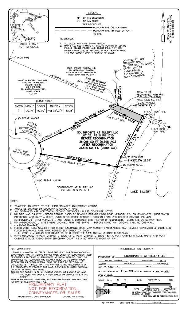 00 Nautical Ct., Mount Gilead, NC 27306