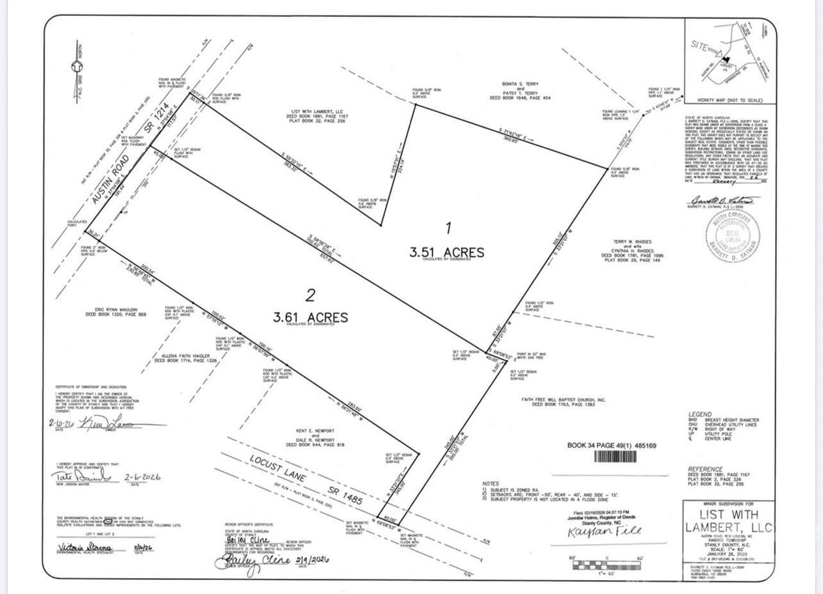 Lot 1 Austin Rd., New London, NC 28127