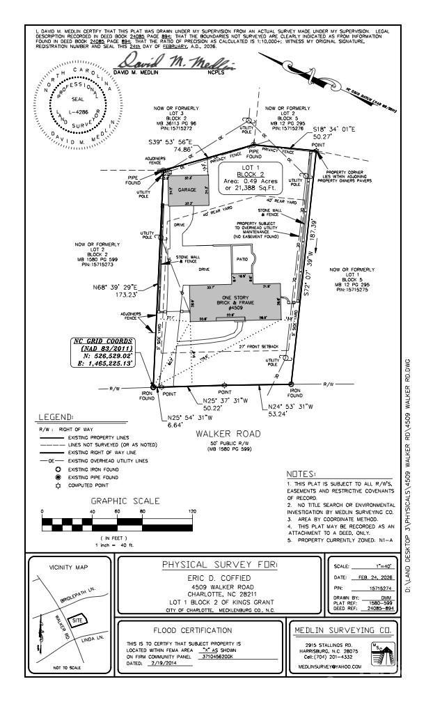 4509 Walker Rd., Charlotte, NC 28211