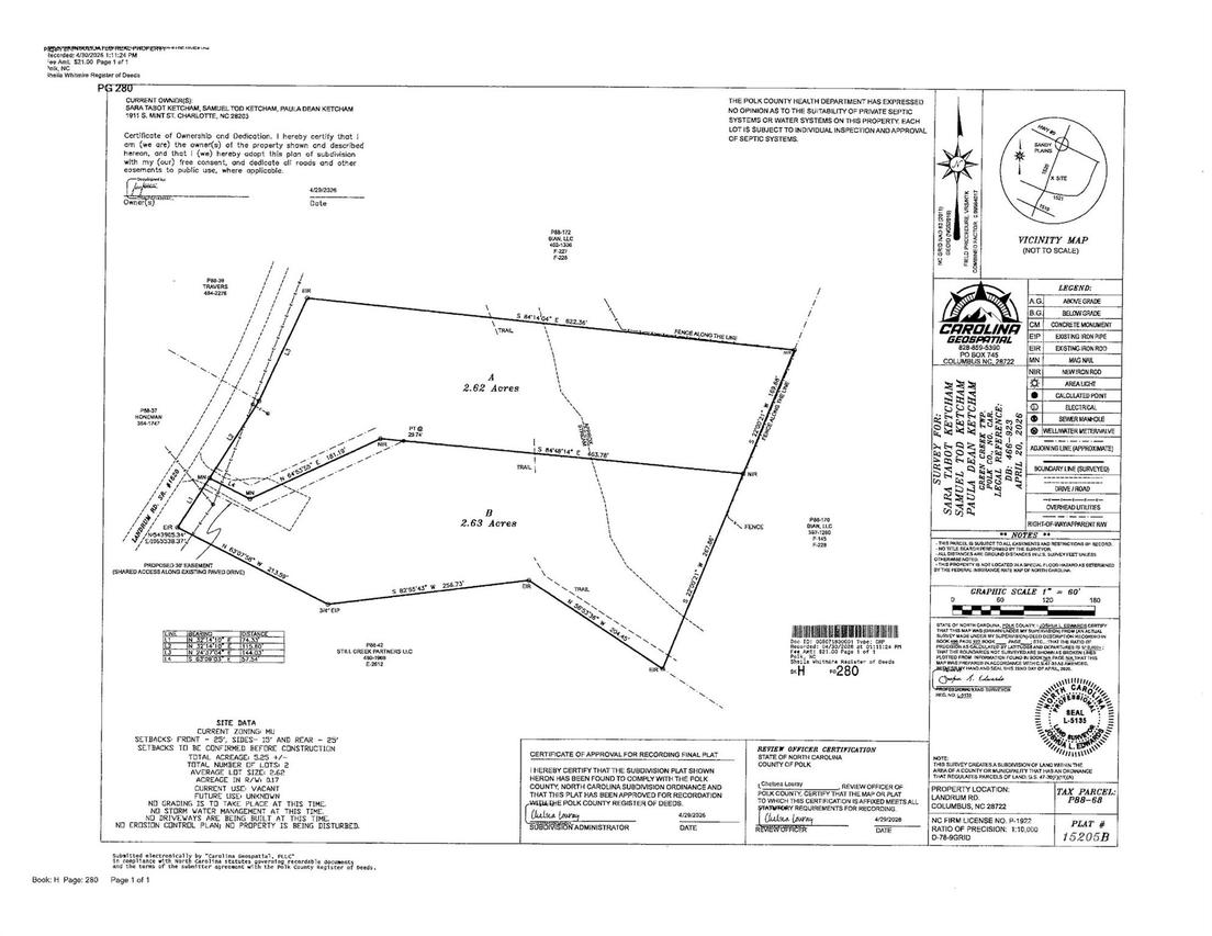 3811 Landrum Rd. #Lots A & B, Columbus, NC 28722