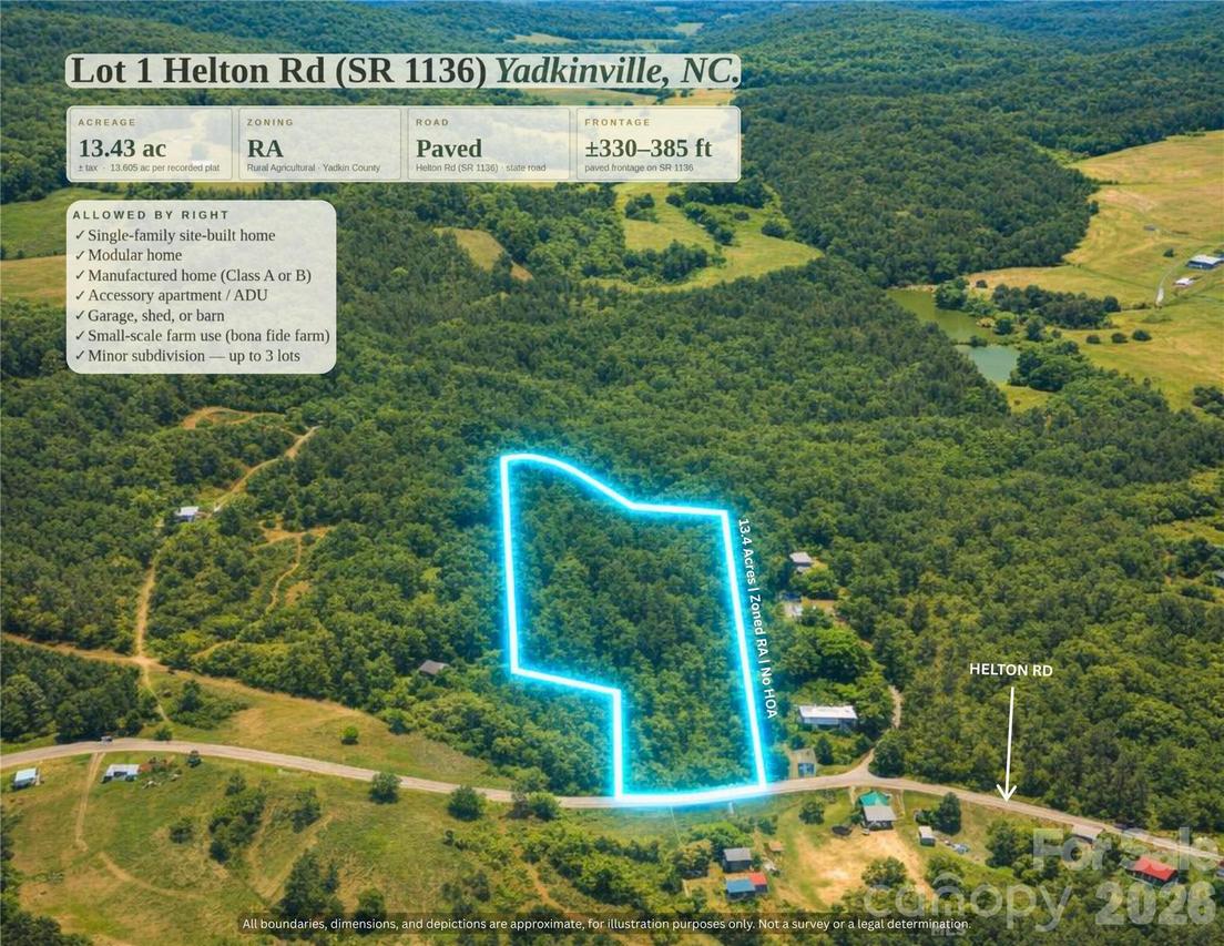 00-00 Helton Rd. #LOT # 1, Yadkinville, NC 27055
