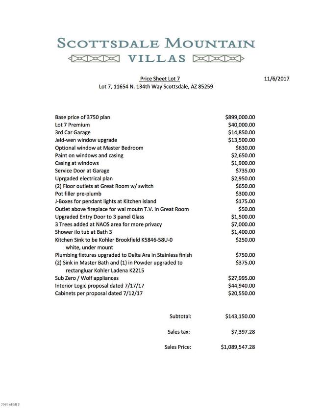 11654 N 134th Way, Scottsdale, AZ 85259