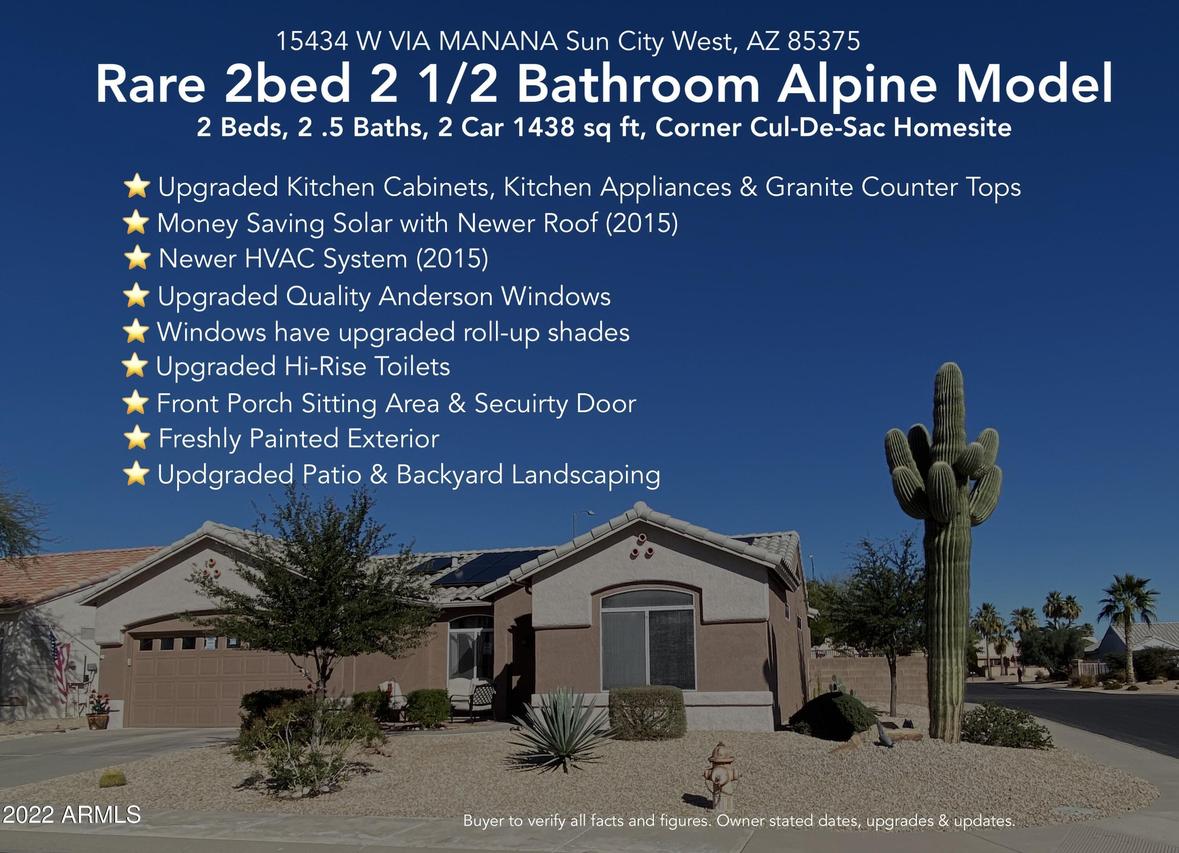 15434 W Via Manana, Sun City West, AZ 85375