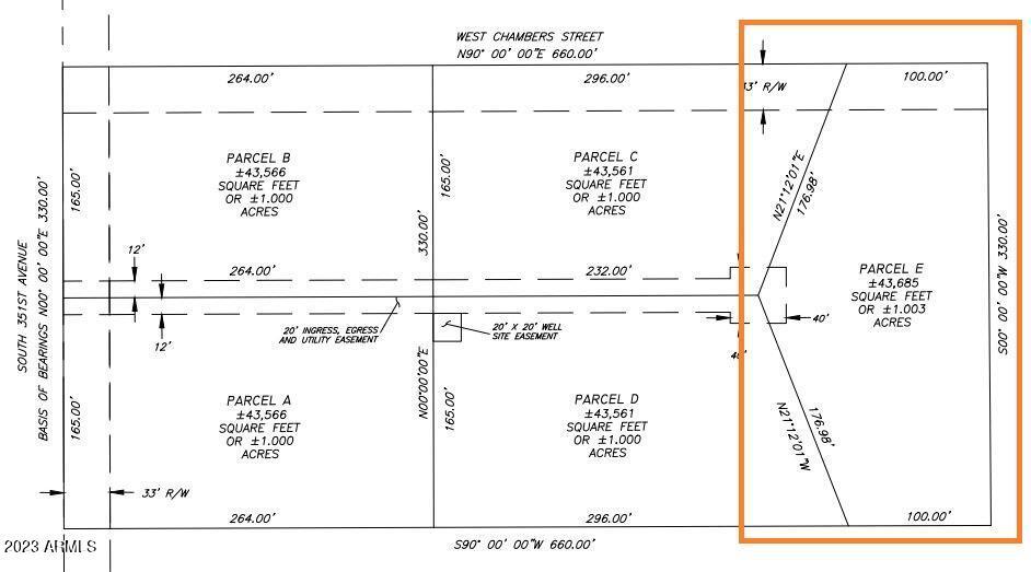 351st N Ave Of Salome Hwy. #Lot E, Tonopah, AZ 85354