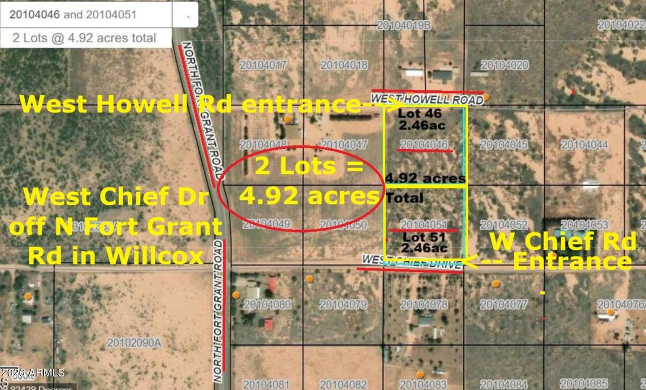 4.92ac W Chief Dr. #51, Willcox, AZ 85643