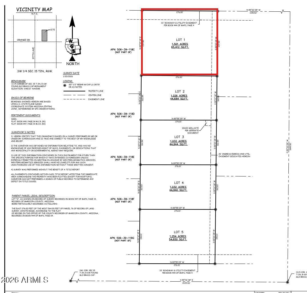 376XX W Orange Dr. #Lot 1, Tonopah, AZ 85354