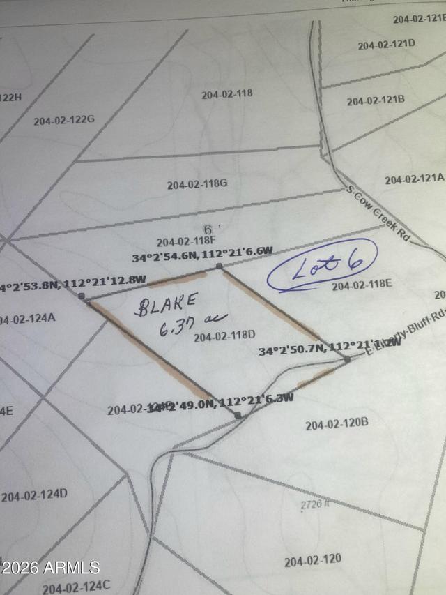 00XXX S Lake Pleasant / Cow Creek Rd. #6, Morristown, AZ 85342