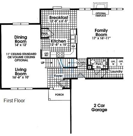 Norfolk model in the Shepherds Crossing subdivision in Zion, IL