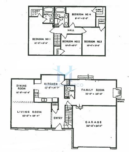 Bristol model in the Cambridge subdivision in Libertyville, IL