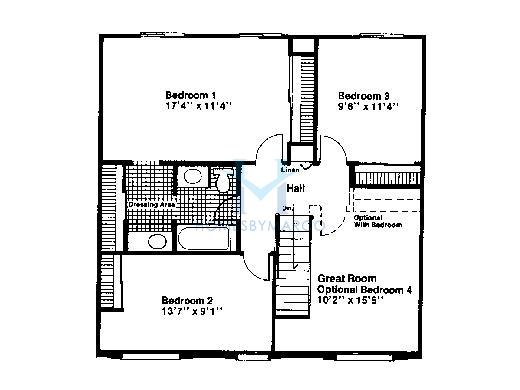 Camden model in the Spring Valley subdivision in Carol Stream, IL