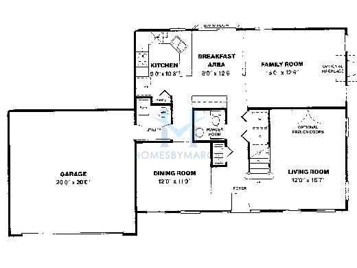 Hawthorne model in the Woodland Hills subdivision in Bartlett, IL