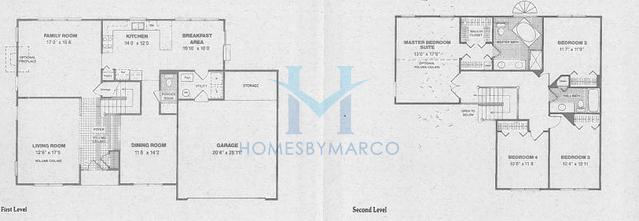 Deerfield model in the Woodland Hills subdivision in Bartlett, IL