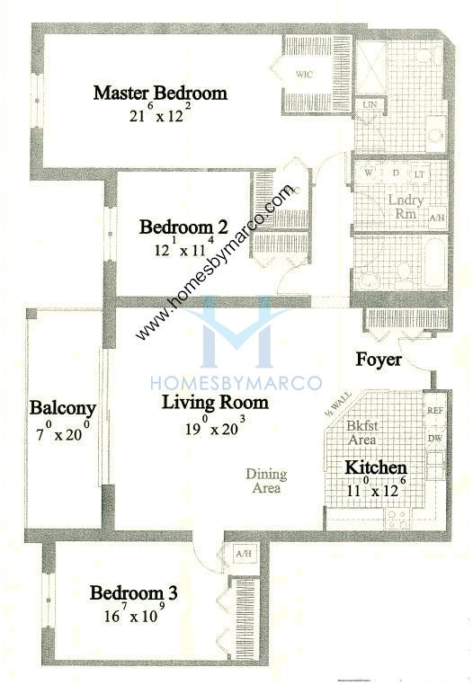 Unit L model in the Woodlands of Morton Grove building in Morton Grove, IL