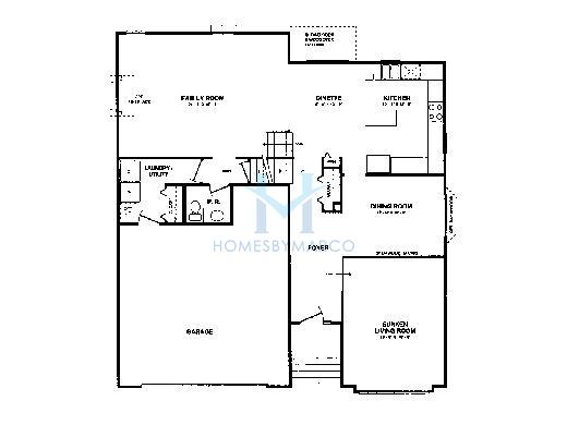 Bedford model in the Country Place subdivision in Bartlett, IL