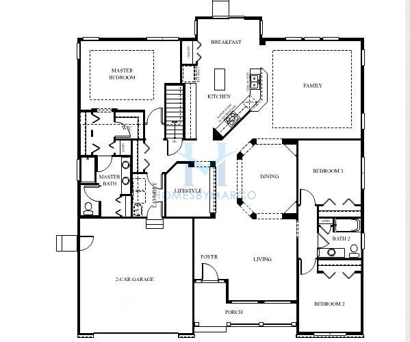 Monterey model in the Lions Chase subdivision in Huntley, IL