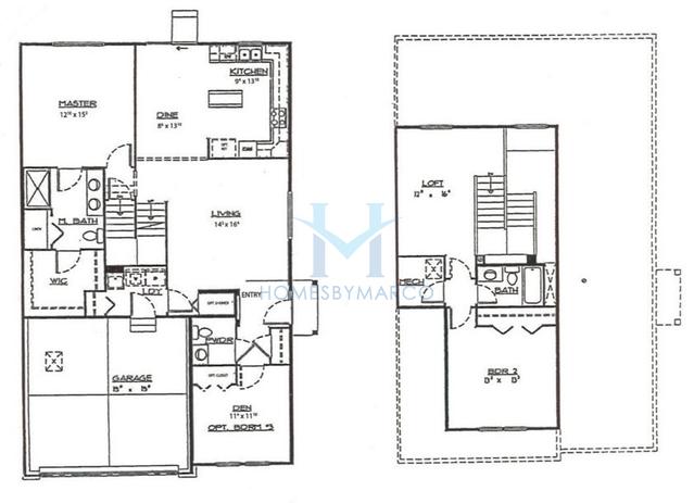 Photos of the Drexel model in the The Highlands at Red Tail in Lakewood, IL