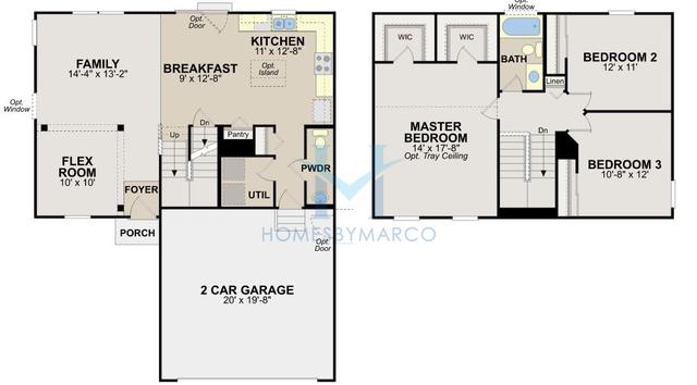Photos of the Caspian model in the Remington Pointe in Volo, IL