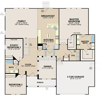 Carrington model in the Windett Ridge subdivision in Yorkville, IL