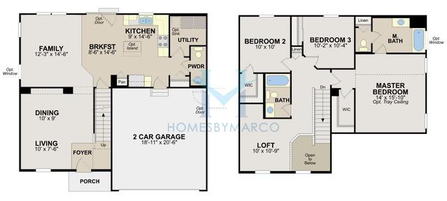 Photos of the Aberdeen model in the Torino At Tuscany Woods in Hampshire, IL