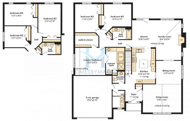 Scottsdale model in the Kingston Hills subdivision in Homer Glen, IL