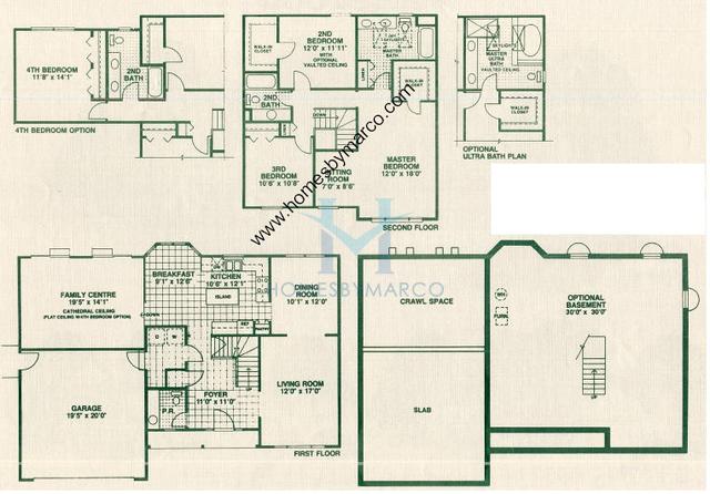 Wedgewood model in the Greenfields subdivision in Cary, IL