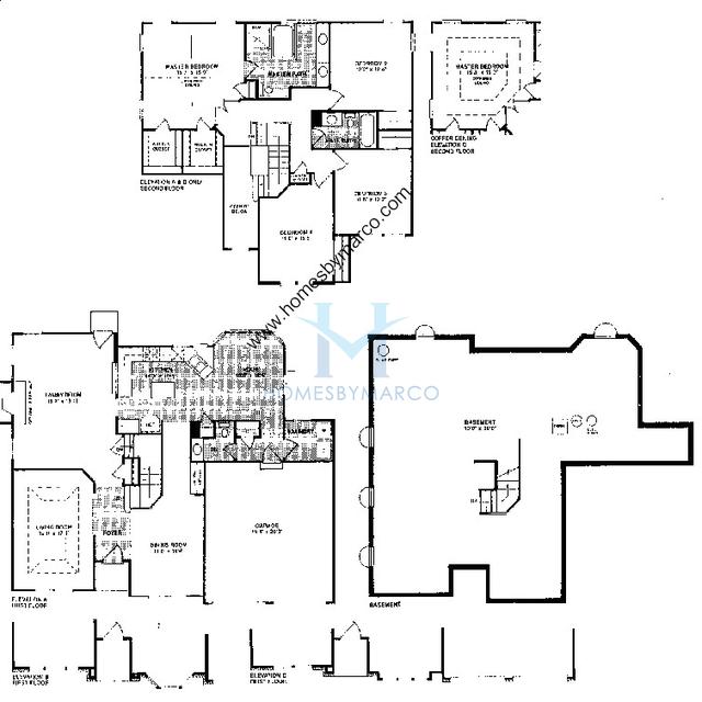 Longwood model in the Grosse Pointe Village subdivision in Vernon Hills, IL