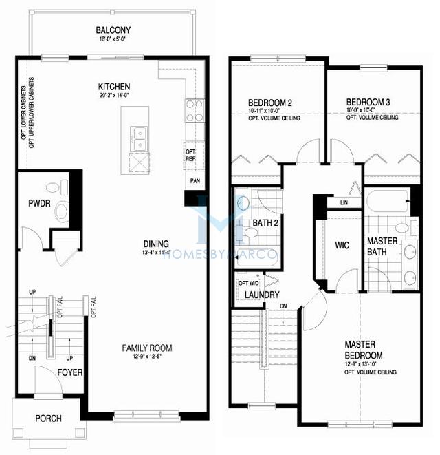 Coventry model in the Park Ridge Reserve subdivision in Park Ridge, IL