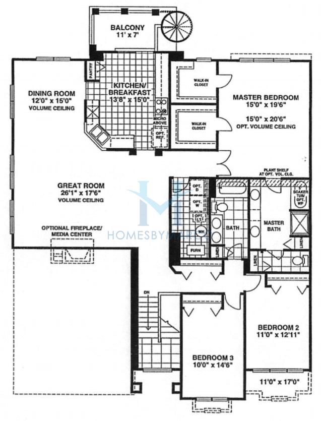 Belmont model in the Greggs Landing subdivision in Vernon Hills, IL