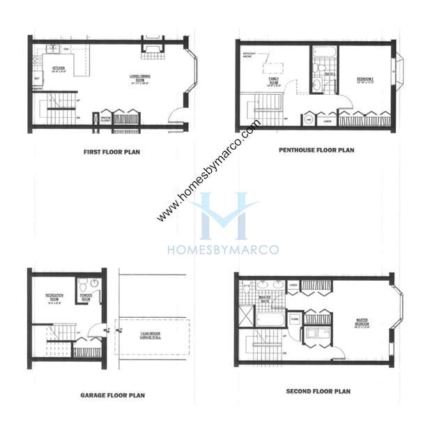 Photos of the Unit C model in the The Terraces of Oak Park in Oak Park, IL