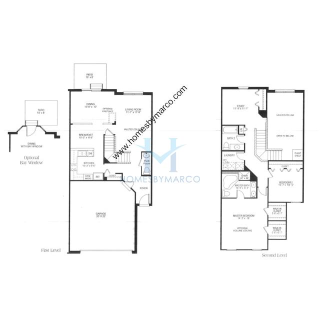 Berkley model in the Townhomes of Princeton subdivision in Hoffman Estates, IL