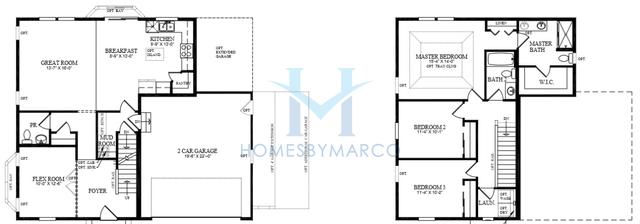 Photos of the Fairfax model in the Bartlett Ridge in Bartlett, IL