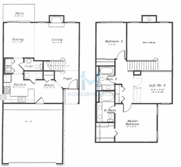 C model in the The Hamptons subdivision in Lake Bluff, IL