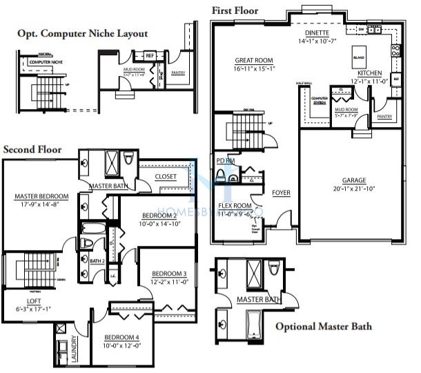 Photos of the Hunter model in the Hibernia Estates in New Lenox, IL