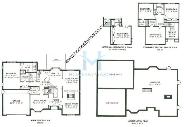 Photos of the Brighton model in the Timbers Estates in Tinley Park, IL