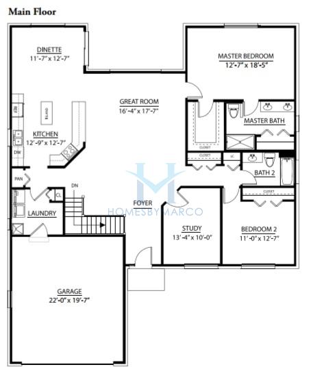 Edgebrook model in the Shannon Estates subdivision in New Lenox, IL