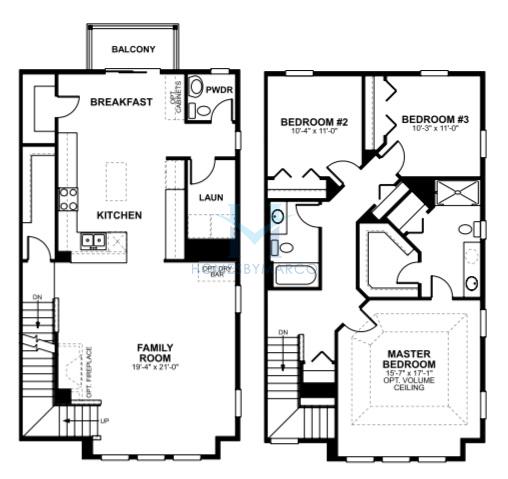 Caldwell model in the Woodview subdivision in Woodridge, IL