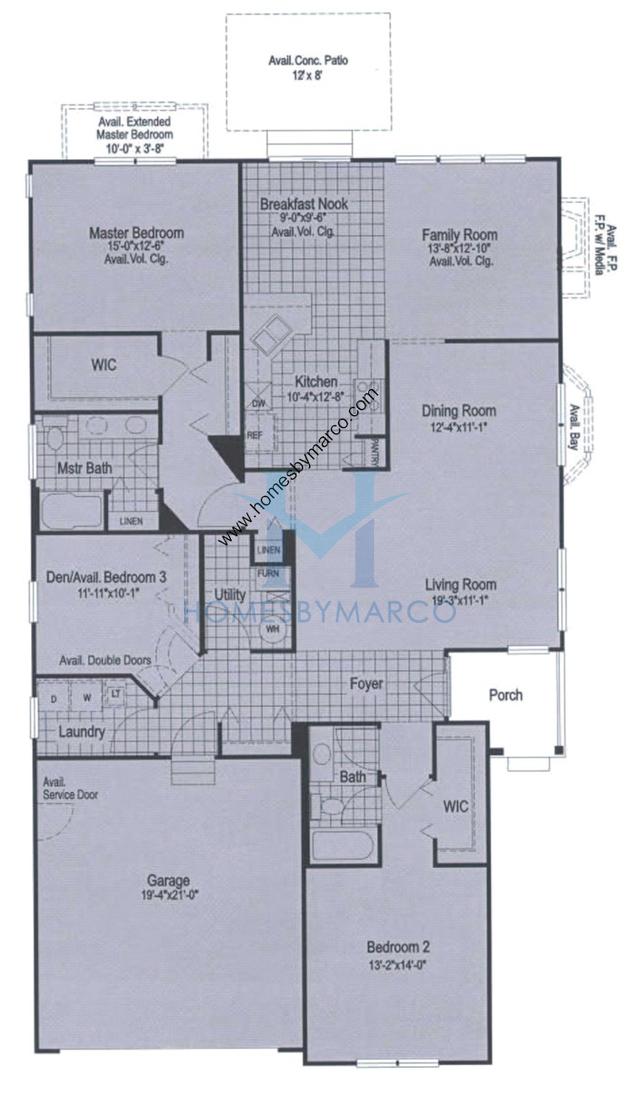 Photos of the Greenbriar model in the Carillon at Heatherstone in Beach Park, IL