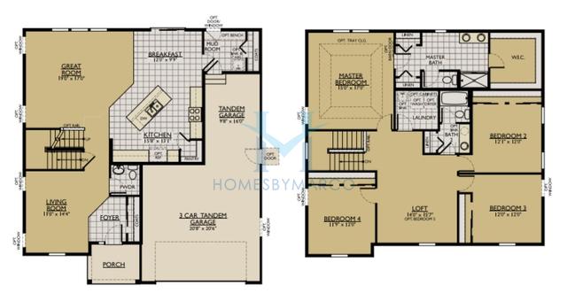 Sulton model in the White Ash Farm subdivision in Plainfield, IL