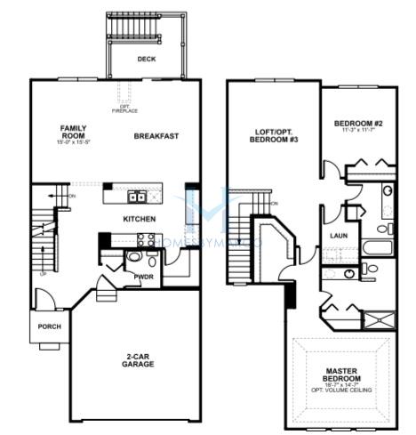 Photos of the Burnham model in the Maple Wood Estates in Glen Ellyn, IL