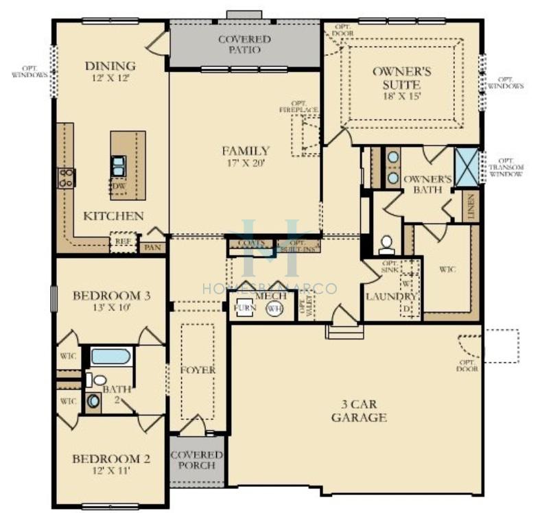 Ridgefield model in the Andare at Remington Pointe North subdivision in