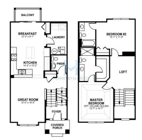 Photos of the Belmont model in the Metro West in Naperville, IL
