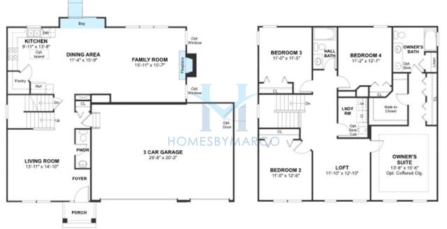 Photos of the Clover model in the Hanover Estates in Manhattan, IL