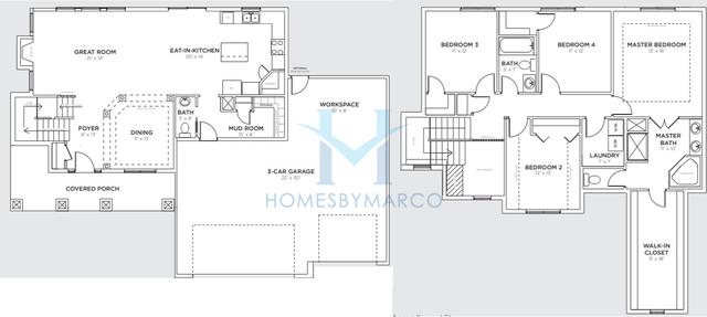 Photos of the Castleberry model in the Prairie Ridge in Hampshire, IL