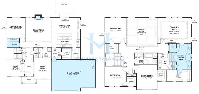 Blakely model in the Grande Park subdivision in Plainfield, IL